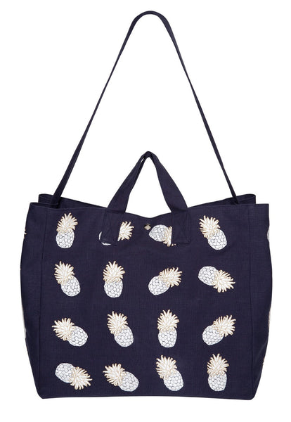 Elizabeth Scarlett Ananas Indigo Tote Bag Supernomad