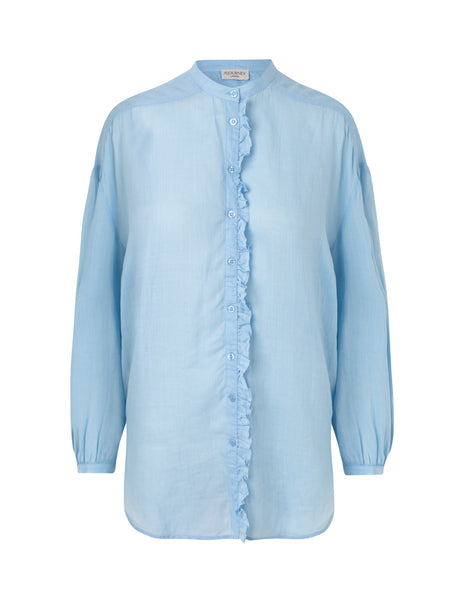 A'Journey London Caroline Shirt in Sky Blue at Supernomad
