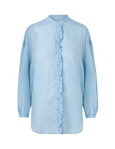 A'Journey London Caroline Shirt in Sky Blue at Supernomad
