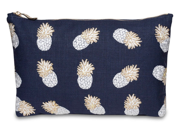 Elizabeth Scarlett Ananas Indigo Pouch at Supernomad