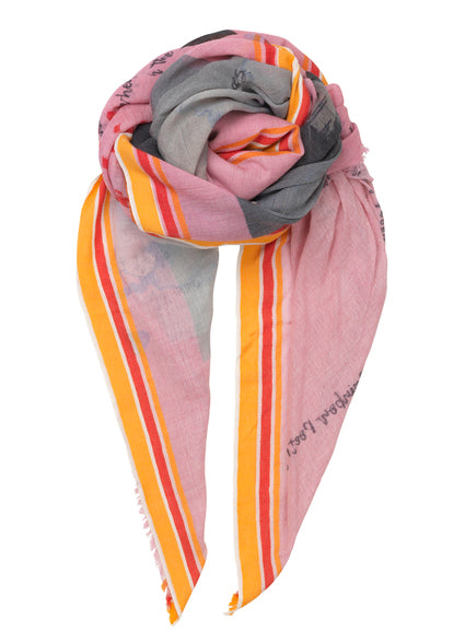 Becksondergaard Hong Kong Love Cotton/Wool Blend Scarf at Supernomad
