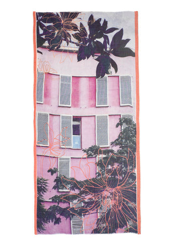 Becksondergaard Eada Cotton/Wool Blend Scarf in Lantana at Supernomad