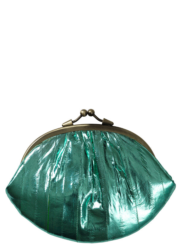 Metallic purse outlet