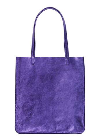 Becksondergaard Mellu Glitz Metallic Tote Bag in Blue Nights at Supernomad