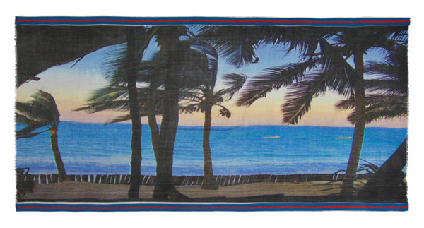 Becksondergaard Nero Wool Scarf in Blue Nights at Supernomad