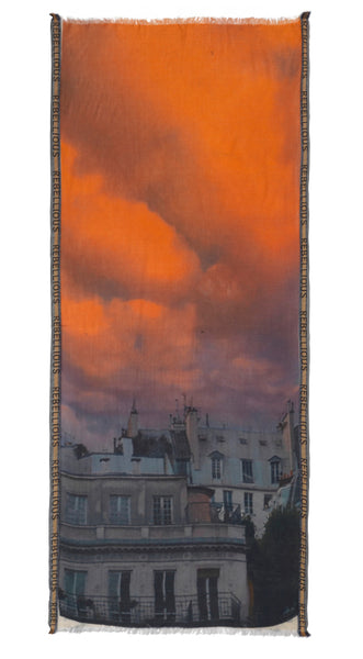 Becksondergaard Roxy Cotton/Wool Blend Scarf in Dusty Orange at Supernomad