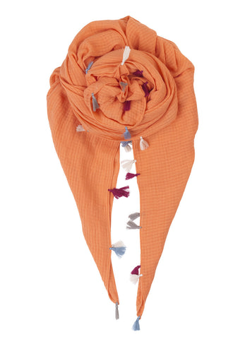 Becksondergaard Caillols Cotton Scarf in Flamingo at Supernomad