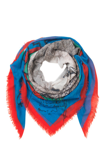 Becksondergaard Safari Wool Scarf in Red Love at Supernomad