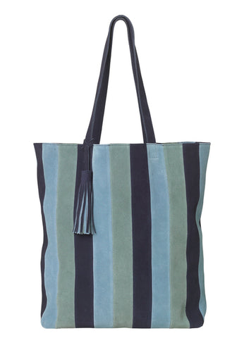 Becksondergaard Stru Suede Shoulder Bag in Blue Nights at Supernomad