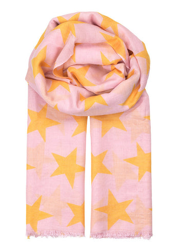 Becksondergaard Supersize Nova silk/wool blend Scarf in Primrose Yellow at Supernomad