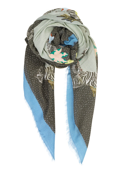 Becksondergaard Wooly Zenobia Scarf in Lichen Blue at Supernomad