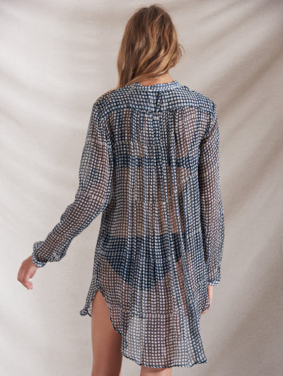 Cloe Cassandro Andrea Tunic in River Check at Supernomad