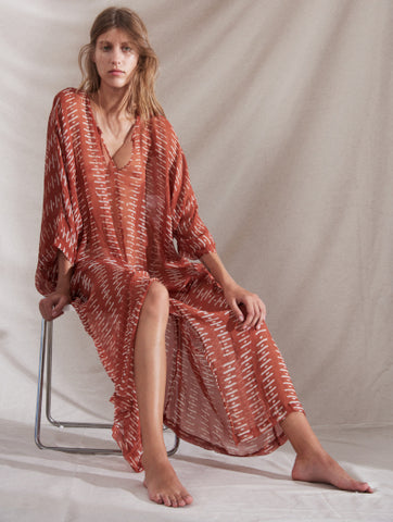 Cloe Cassandro Luna Maxi Dress in Red Desert Kerala at Supernomad