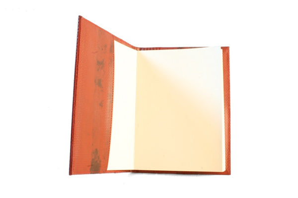 Inside of luxury Elvis & Kresse Note Book made from reclaimed material