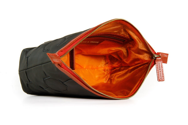 Elvis & Kresse Fire & Hide Cosmetics Case in Black at Supernomad