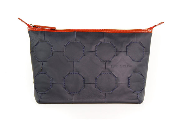 Elvis & Kresse Fire & Hide Cosmetics Case in Blue at Supernomad