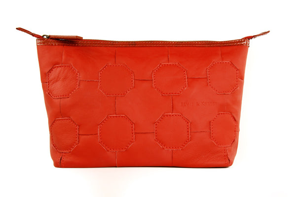 Elvis & Kresse Fire & Hide Cosmetics Case in Red at Supernomad