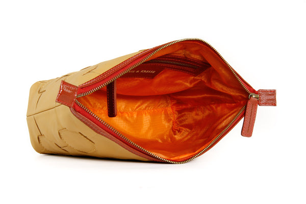 Elvis & Kresse Fire & Hide Cosmetics Case in Yellow at Supernomad