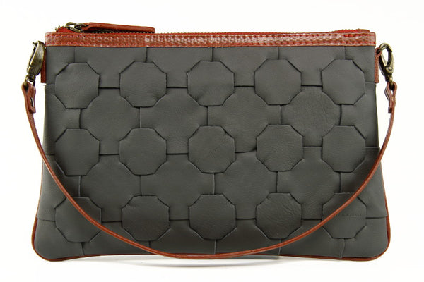 Elvis & Kresse Fire & Hide Clutch Bag in Charcoal at Supernomad
