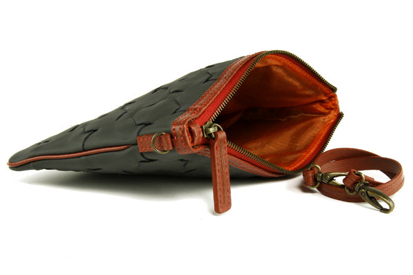 Elvis & Kresse Fire & Hide Clutch Bag in Charcoal at Supernomad