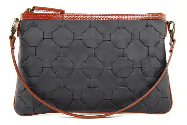 Elvis & Kresse Fire & Hide Clutch Bag in Blue at Supernomad