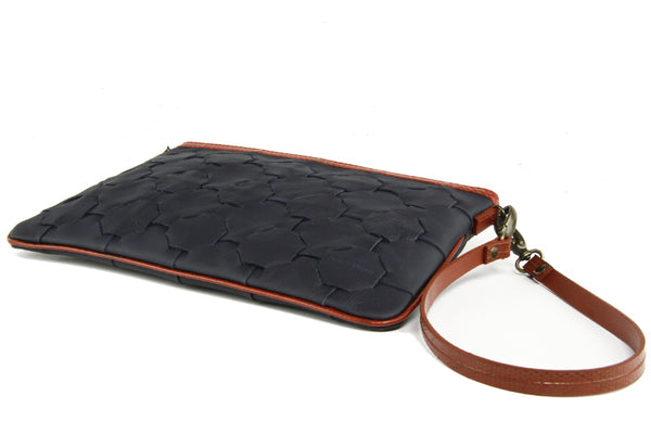 Elvis & Kresse Fire & Hide Clutch Bag in Blue at Supernomad