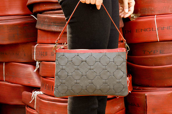 Elvis & Kresse Fire & Hide Clutch Bag in Charcoal at Supernomad