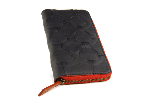 Elvis & Kresse Fire & Hide Zip Purse in Blue at Supernomad