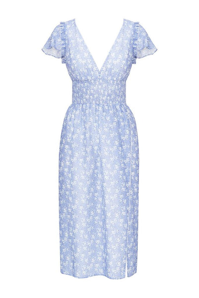 Kisuii Callista Dress in Blue Floral at Supernomad