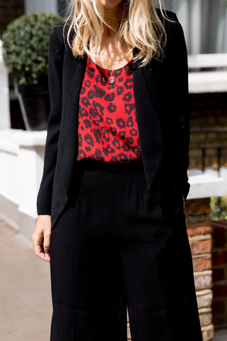 Lily and Lionel Silk Tank Top in Isla Red