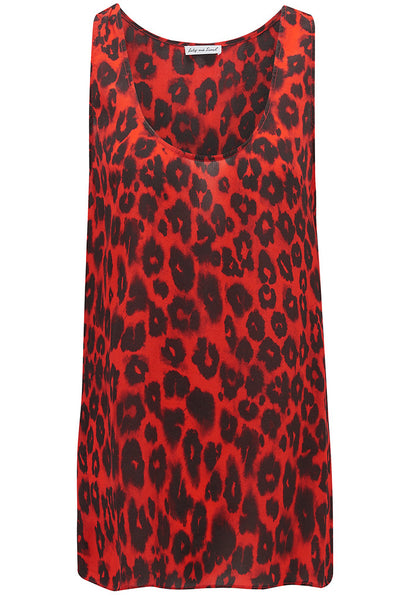 Lily and Lionel Silk Tank Top in Isla Red