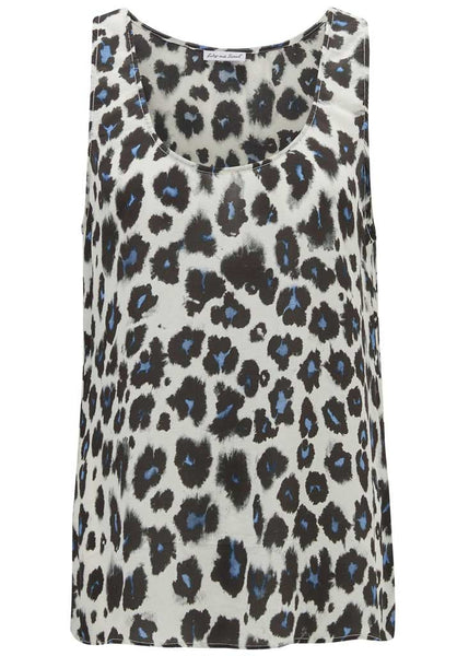 Lily and Lionel Silk Tank Top in Isla Sky