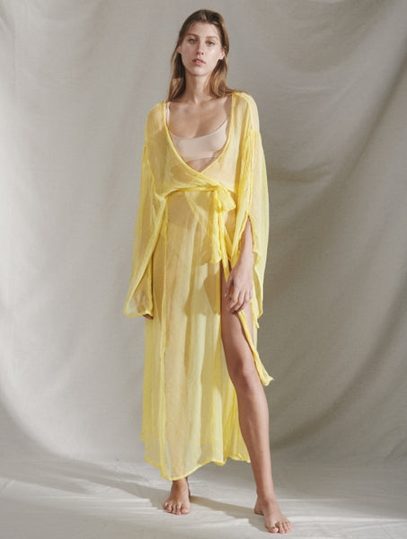 Cloe Cassandro Fifi Dress in Lemon Joplin at Supernomad