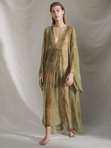 Cloe Cassandro Gabriella Maxi Dress in Olive Lennon at Supernomad