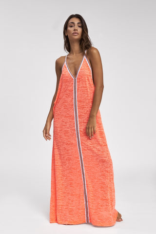 Pitusa Inca Sun Dress in Coral at Supernomad