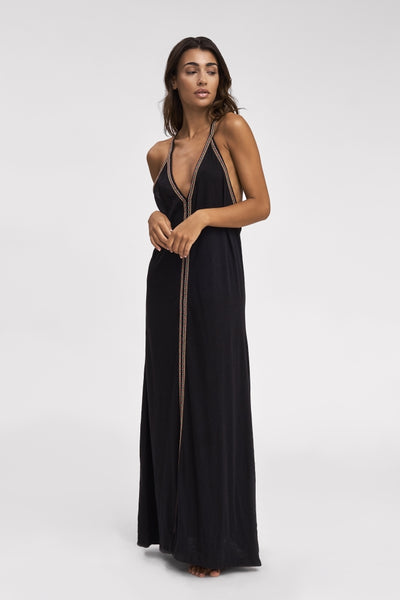 Pitusa Pima Sun Dress in Black at Supernomad