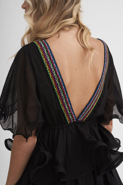 Pitusa Talullah Short Dress in Black at Supernomad