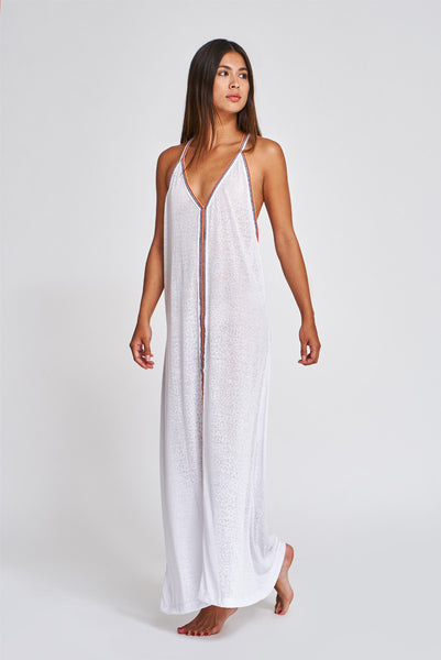 Pitusa Cheetah Sun Dress in White at Supernomad