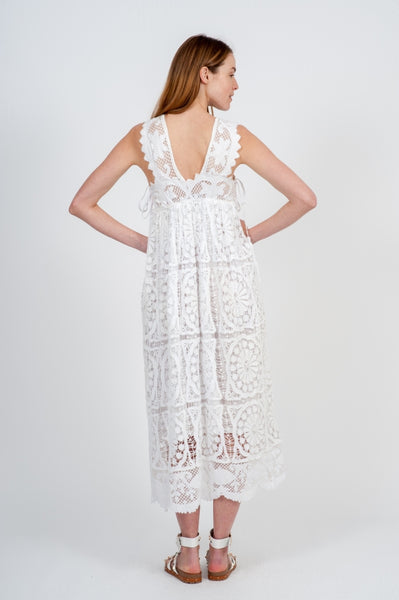 Place Nationale Foix Maxi Sun Dress in White at Supernomad