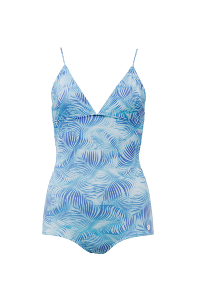 Under The Same Sun Swimsuit in Blue Palm