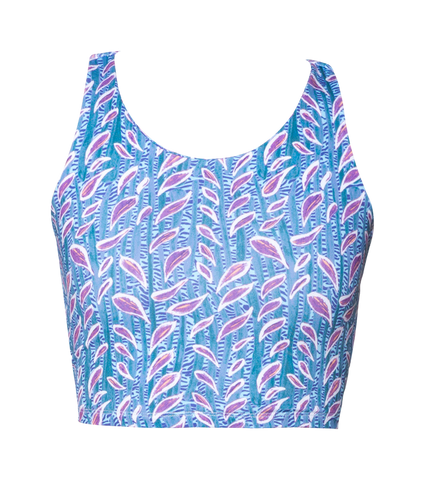 Under The Same Sun Yoga Crop Top in Leafy Climbers